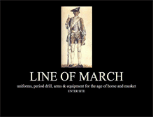 Tablet Screenshot of lineofmarch.com